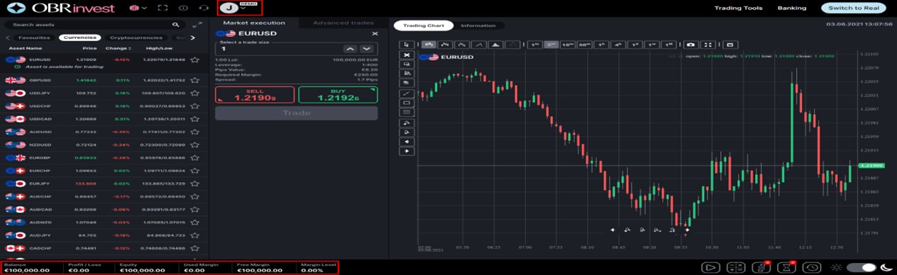 Cuenta Demo - OBRinvest Cuenta Demo - OBRinvest